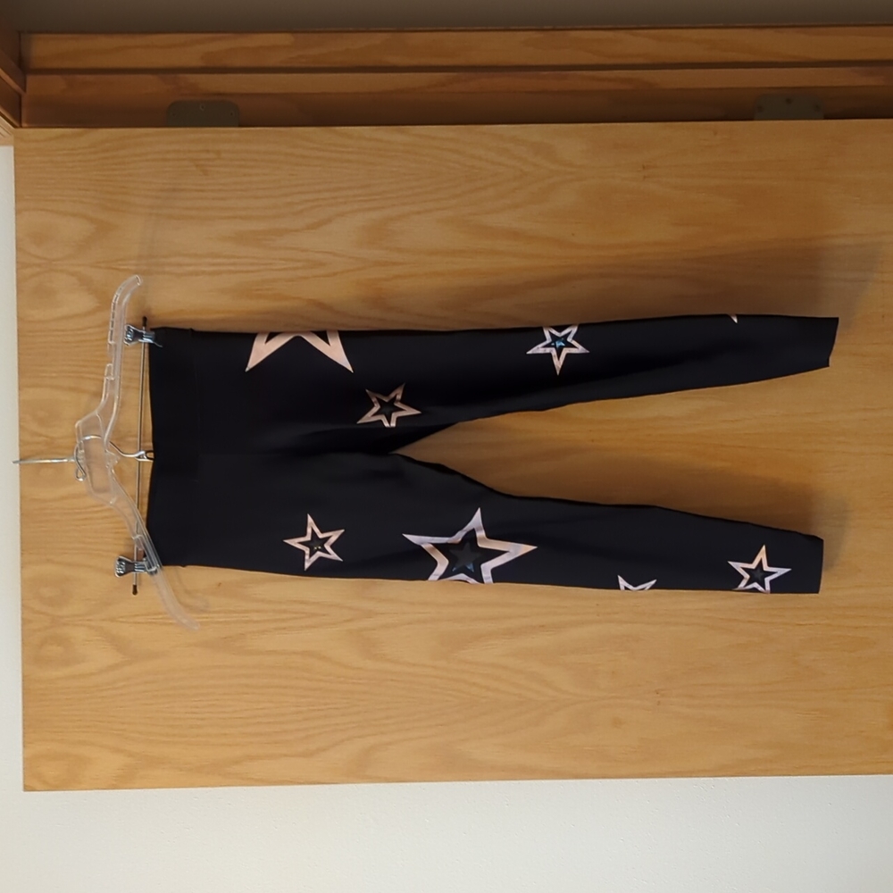 Ultracor Black and Gold Star Leggings S